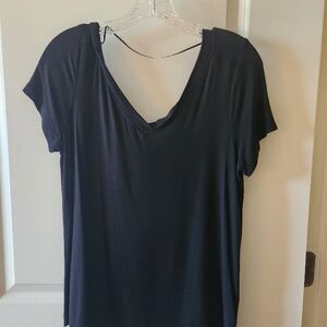 Chic Black V-Neck Top